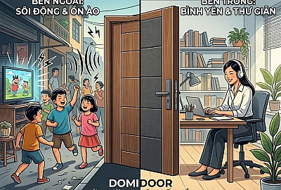 Cửa Gỗ Cách Âm Phòng Làm Việc: Nút "Mute" Cho Sự Nghiệp Của Bạn