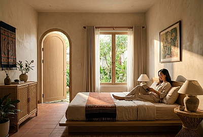 Cửa Vòm Phòng Ngủ: Bí Quyết Để Não Bộ "Tắt Nguồn" Và Ngủ Ngon | Domidoor