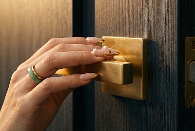 Phụ Kiện Cửa Vàng Xước: Đẳng Cấp Sang Trọng Không Phô Trương | Domidoor