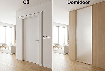 Cửa Gỗ Kịch Trần: Tuyệt Chiêu "Kéo Dài Chân" Cho Căn Hộ Thấp Bé